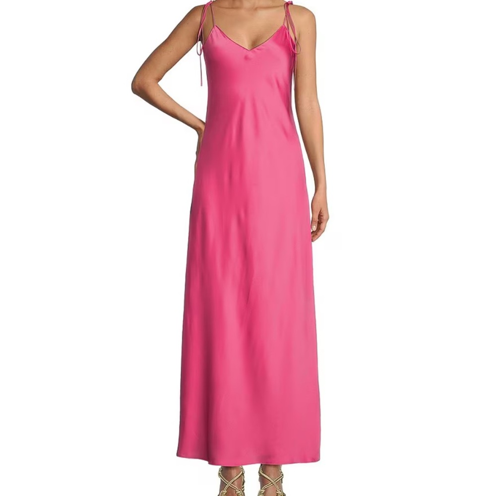 DANNIJO Sienna Sweetheart Neck Sleeveless Satin Slip Maxi Dress